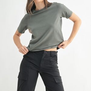 Round Neck Short Sleeve T-Shirt - Urban Chic